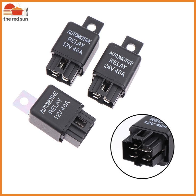 TSBR 1 Peça Relé De Carro 12V 24V 40A 40 AMP Automotivo Van Barco Bicicleta 4 Pinos SPST Alarme Peças De Reposição Autom