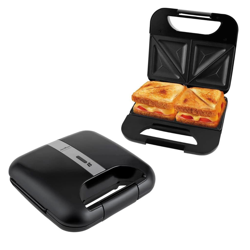 Sanduicheira antiaderente Britânia Preta 750W BGR02PI