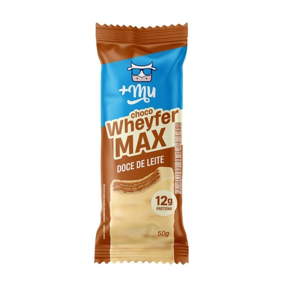 Choco Wheyfer Max +Mu 12g de Proteína Sabor Doce de Leite 50g
