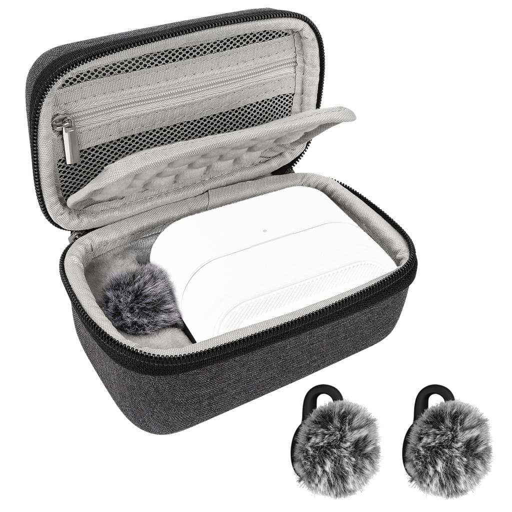Capa De Microfone Geekria Compatível Com Carregamento Hollyland Lark M2S 2 Pacotes De Proteção Para Pára-Brisas , Bolsa