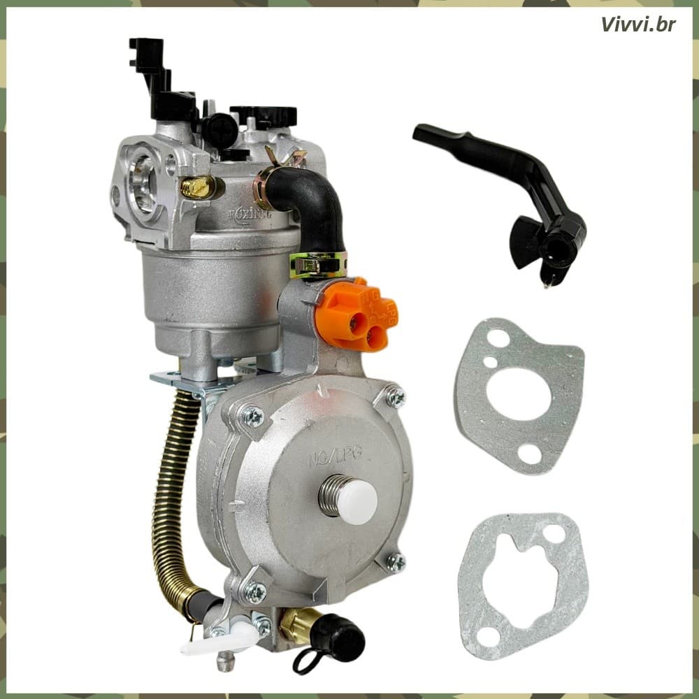 Carburador Dual Fuel 168F GX160 8HP Glp NG Motor Compatível Com Gasolina _VVI