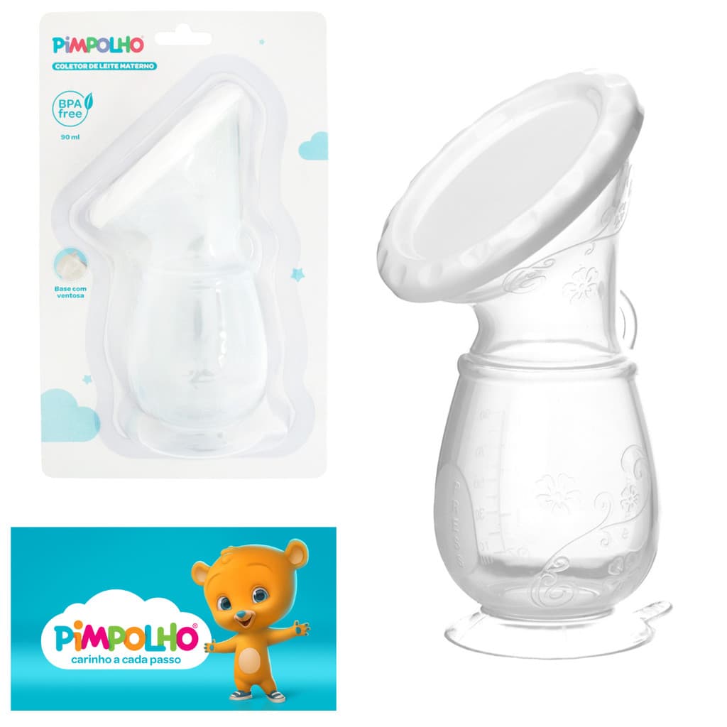 Bomba de Tirar Leite Manual de Silicone Bombinha Extratora
