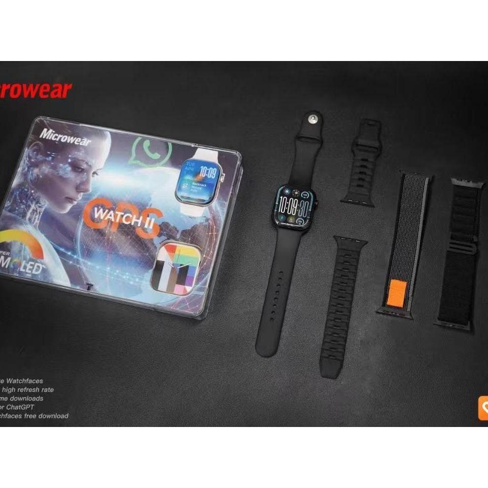 Relógio Smartwatch W11G 46mm GPS Integrado Responde Whatsapp Microwear Série11 Tela Amoled + Brindes