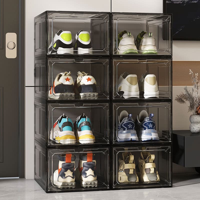 Exportar caixa de sapato magnética transparente dormitório sapato Rack tênis de basquete sapatos esportivos caixa de arm
