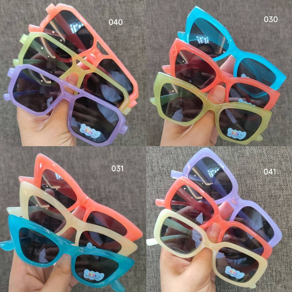 Crianças novo estilo óculos de sol geléia cores Super agradável meninos meninas óculos de sol claro cinza Outing fotogra