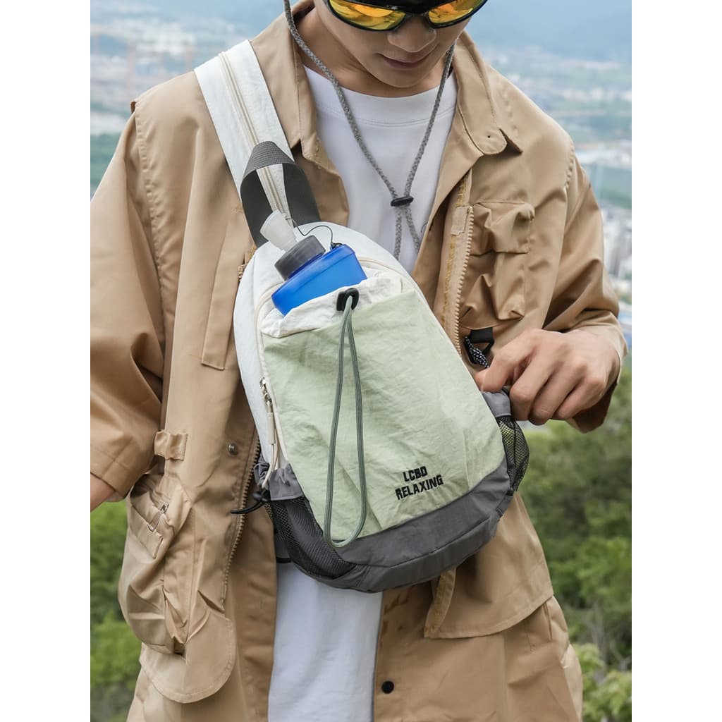 Mochila esportiva masculina e feminina, leve, para ciclismo ao ar livre, garrafa de água, multifuncional, dupla utilizaç