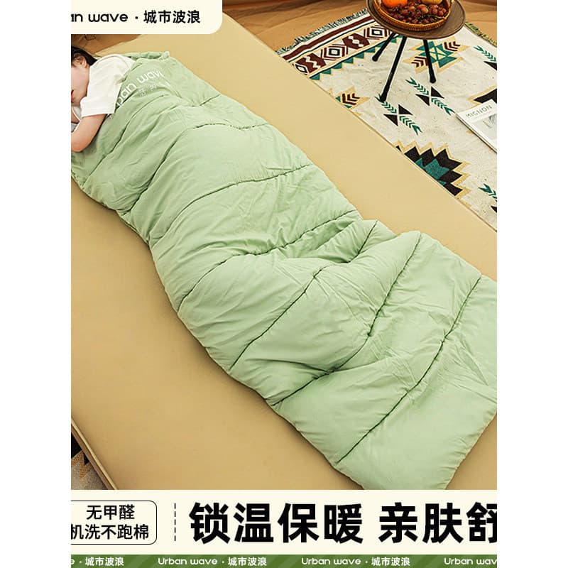 Envelope ao ar livre saco de dormir acampamento ao ar livre adulto durante a noite viagem portátil tenda acampamento sac
