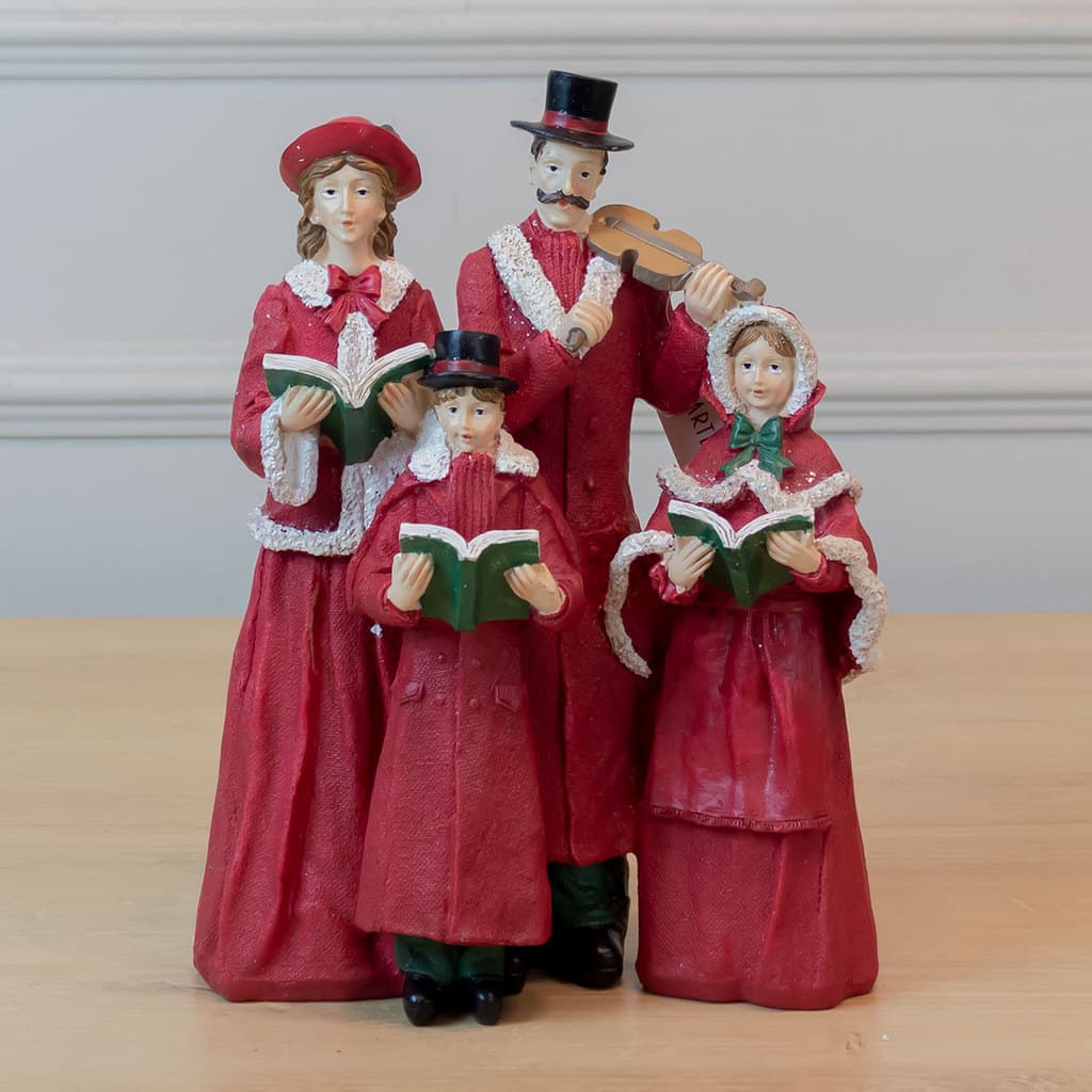 Família de Cantores Natalinos com Livro de Canções 27cm