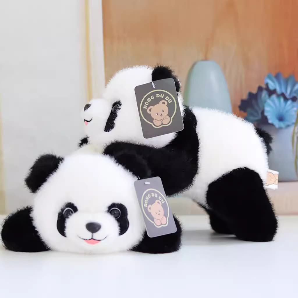 Panda boneca brinquedo de pelúcia simulação tesouro nacional grande panda Ragdoll Sichuan viagem boneca comemorativa pod
