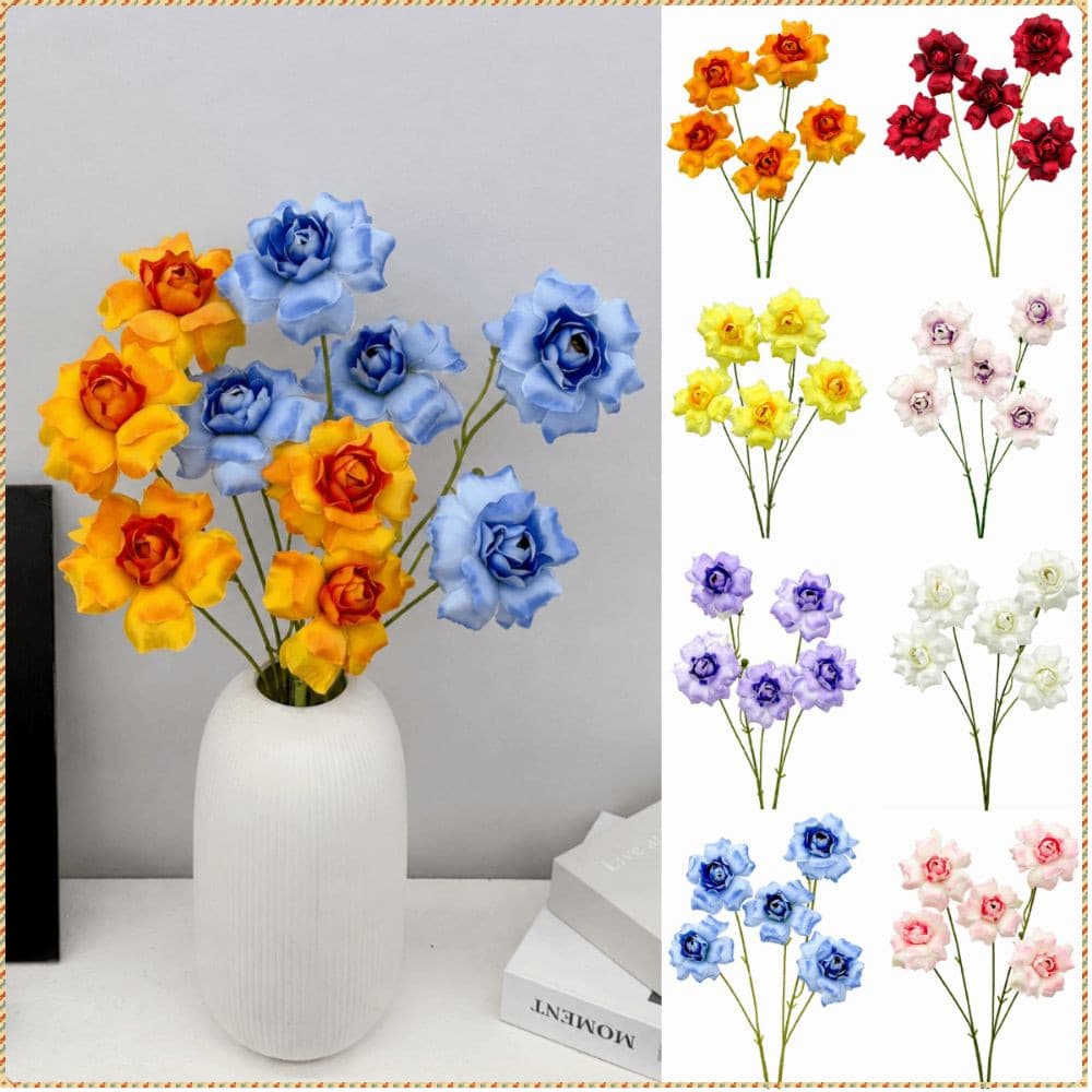 Pimenta Artificial Rosa Flor , Adereços Fotográficos Pétalas De Seda Simulação , Decoração De Cenário Falsa