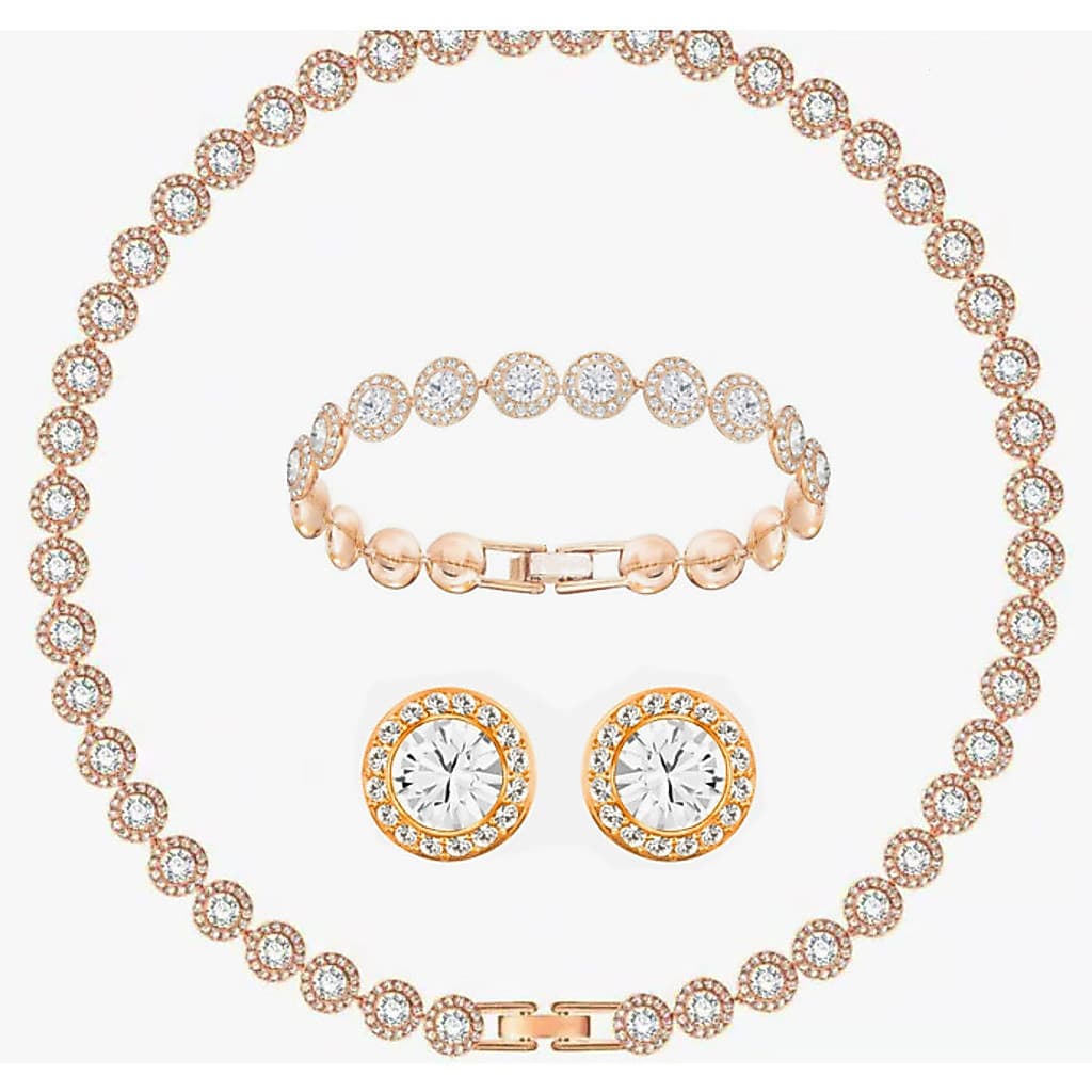 O luxuoso colar feminino da Deeva Jewelry apresenta um pingente de cristal em forma de coração do oceano.   2XFO 67XM 7X
