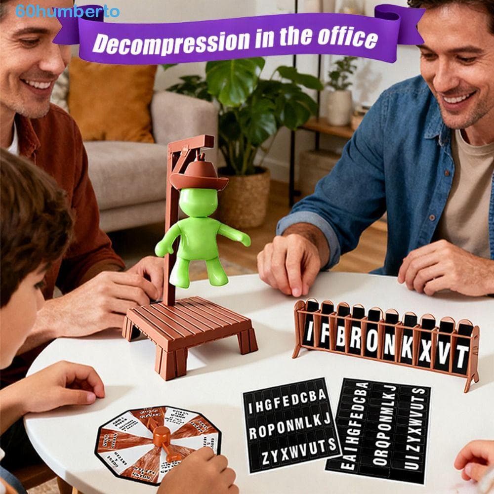 HUMBERTO Jogos De Tabuleiro Magnéticos Hangman , Multijogador Desenvolve Inteligência Mystery Word Game , Jogo Casual De