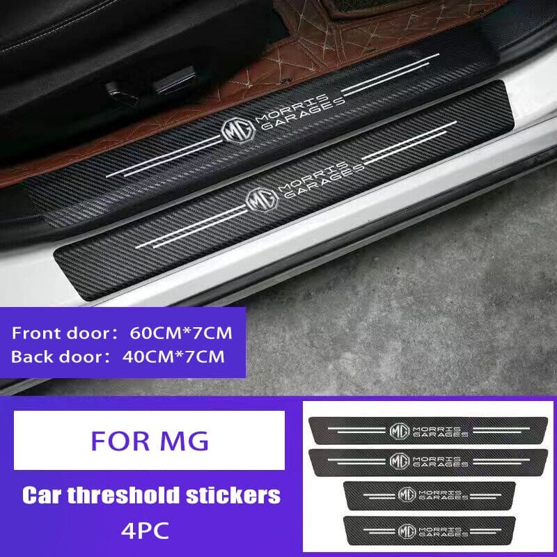 4 Peças Adesivos Protetores de Soleira de Porta de Carro Contra Arranhões para MG ZS GS 5 até 350 peças TF GT 6, 4 Acess