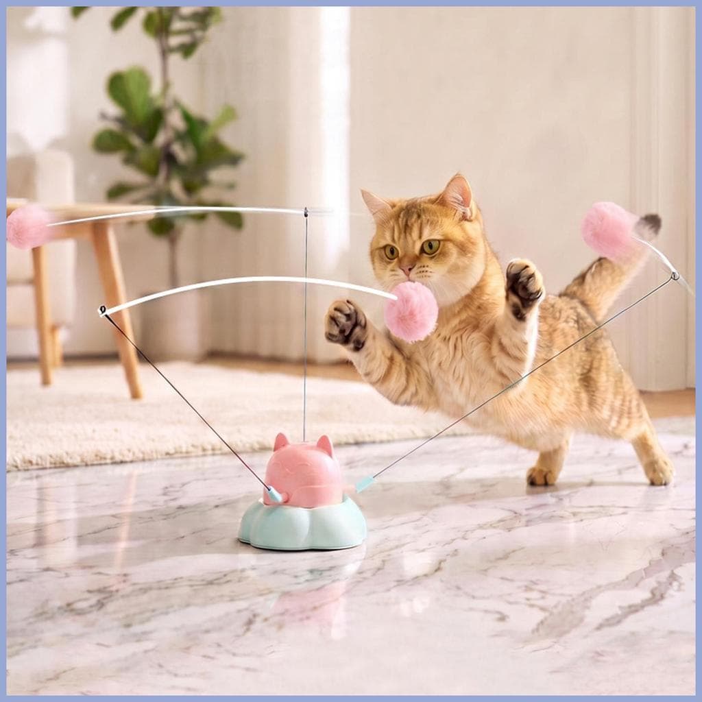 Brinquedo Elétrico Para Gatos , Ventosa Rotativa , Varinha Com Sensor , Brinquedos Interativos , Internos Gatinhos Muead