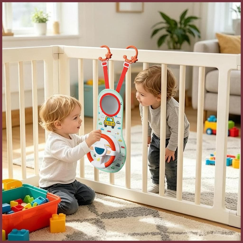 Brinquedos Para Assento De Carro Volante Rotativo Com Som E Luz Música Meninos Meninas Pré-Escolares jiwbr