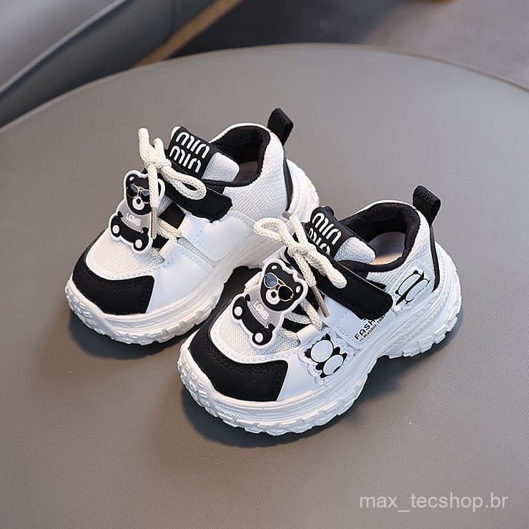 Tênis infantil Menino Sapatos infantis casuais de desenho animado Menina Tênis de cano alto Leve e macio