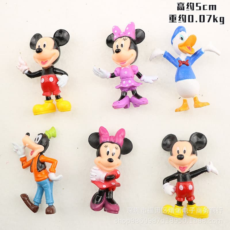 Mickey mouse Clubhouse 6 estilos Minnie mickey mouse pateta pato Donald cenário bolo decoração brinquedo boneca decoraçã
