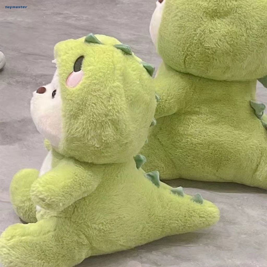 Brinquedo De Pelúcia De Urso Verde Macio Realista-Travesseiro De Animal Fofo Para Companheiro De Dormir