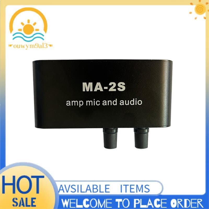 Microfone Dinâmico De 6.5 Mm 3.5 Condensador Placa De Mistura De Pré-Amplificador De Áudio MA-2S
