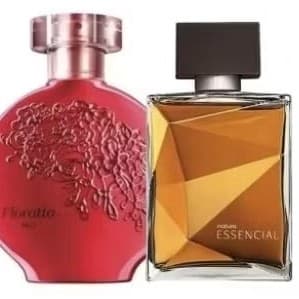 Combo casal apaixonado 02 perfumes essencial-florata 100mls frascos vidros
