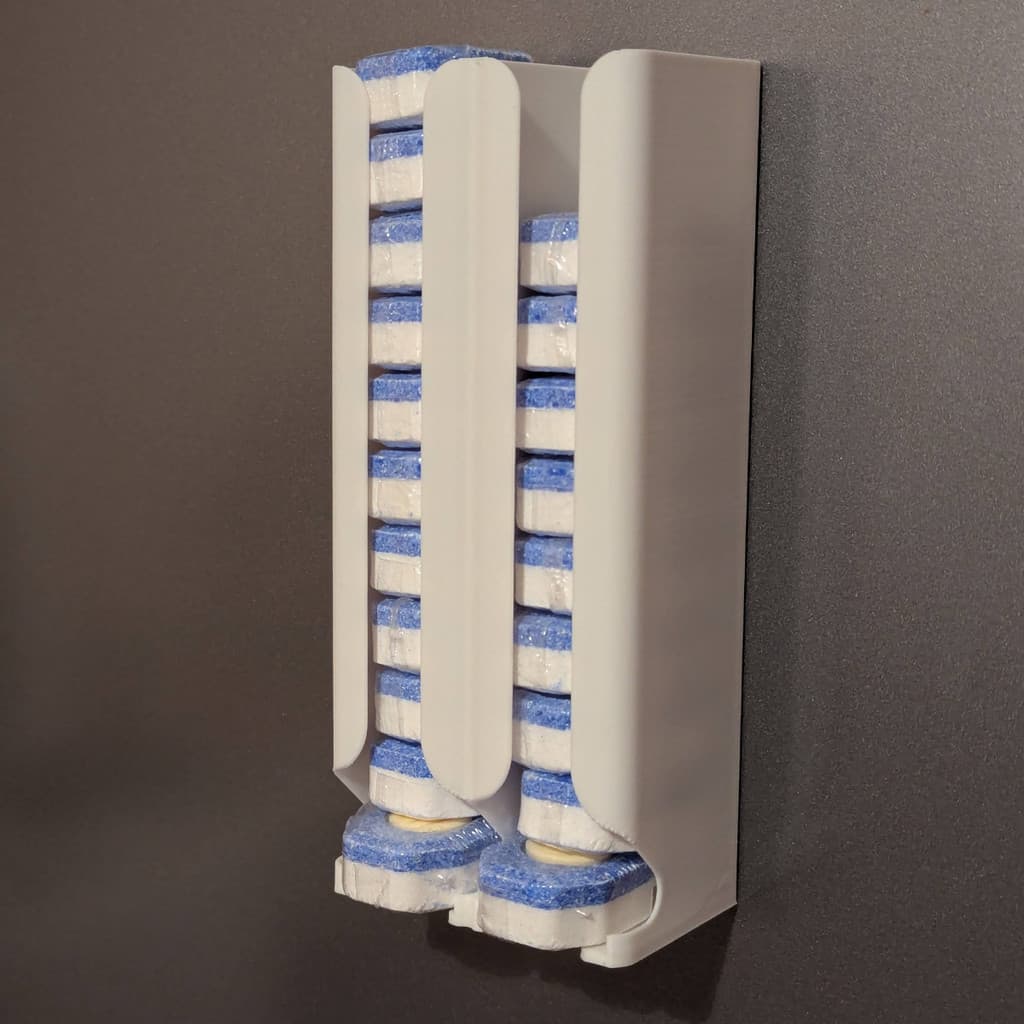 Suporte Dispenser Pastilha Tablet Lava Louças Parede Mesa Sem Furo 3M