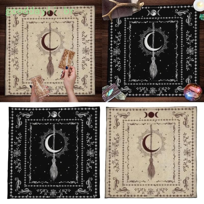 GOO Tarots Toalha Mesa Adivinhação Capa Astrologia Jogo Tabuleiro Tapete Baralho