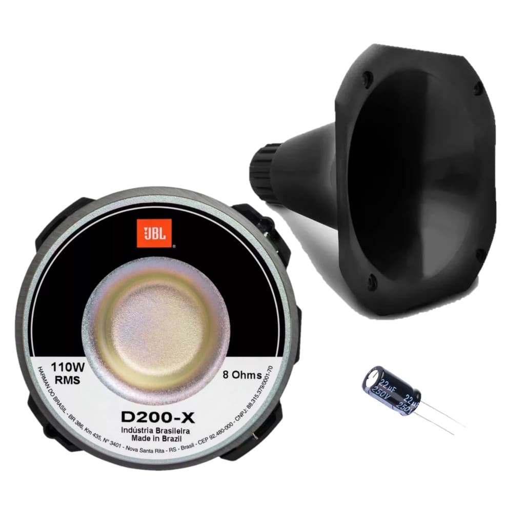 KIT DRIVER D200-X + CORNETA PRETA + CAPACITOR
