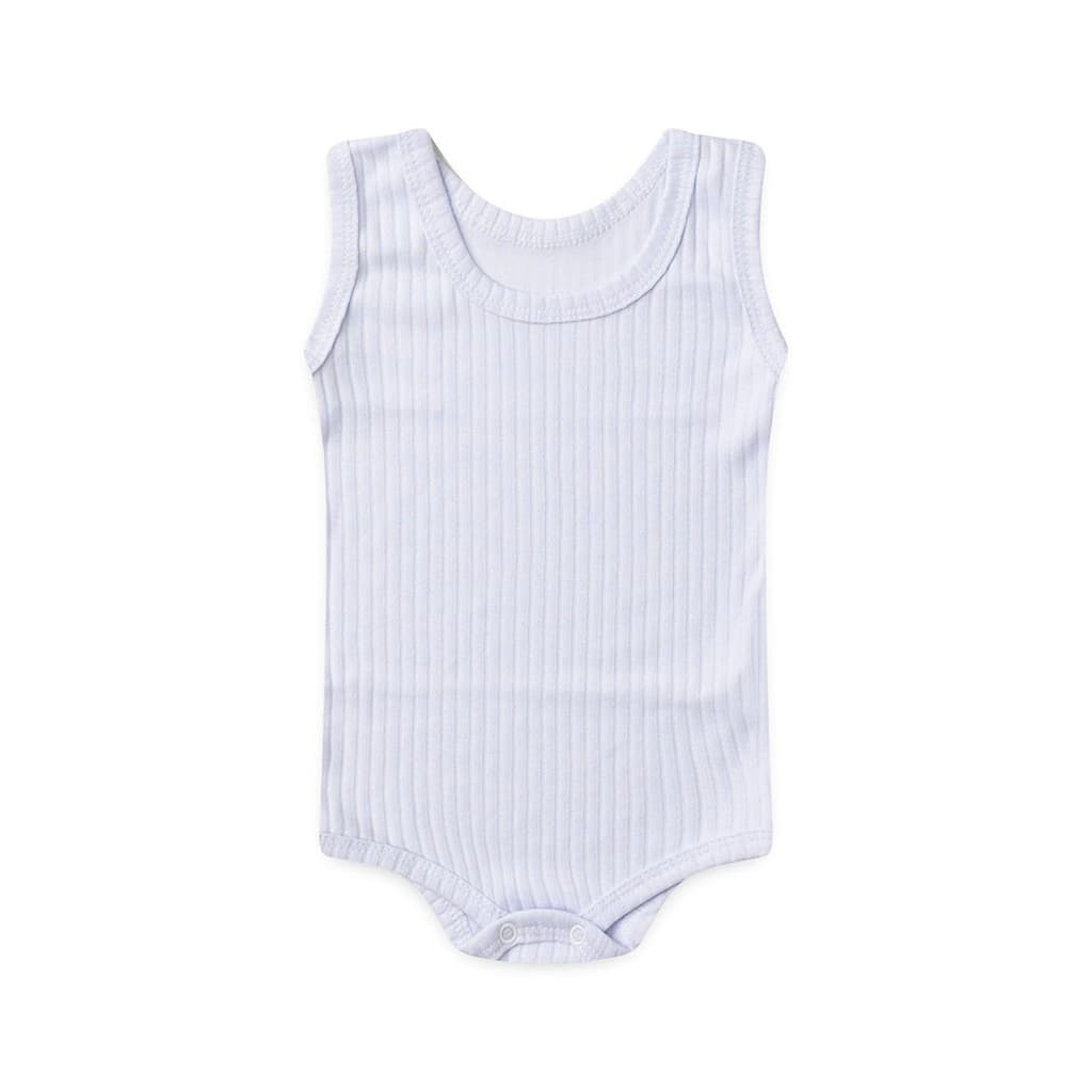 Body Bebê Canelado-Beirute Liso Regata (P/M/G)