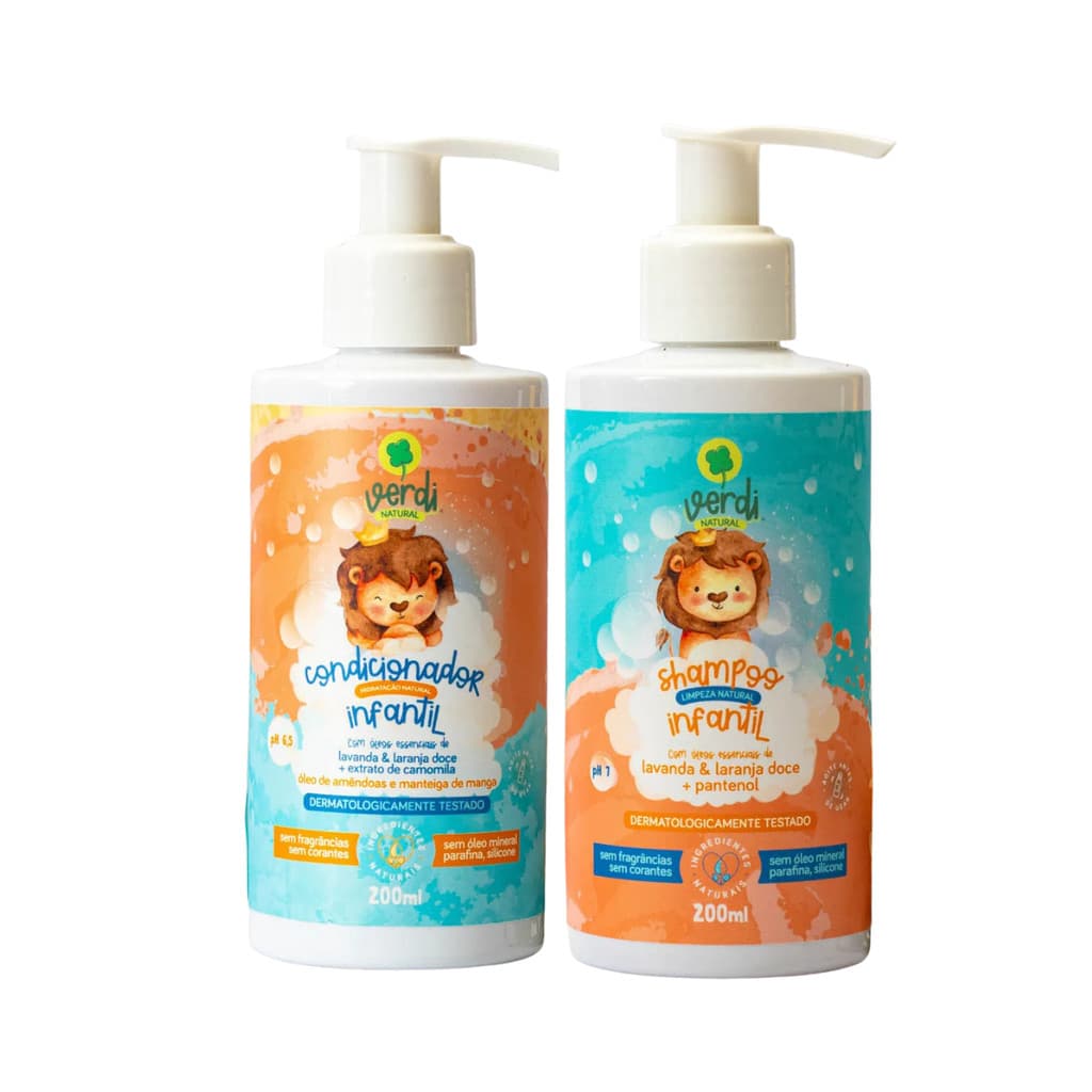 Kit Shampoo + Condicionador Infantil Lavanda Verdi Natural