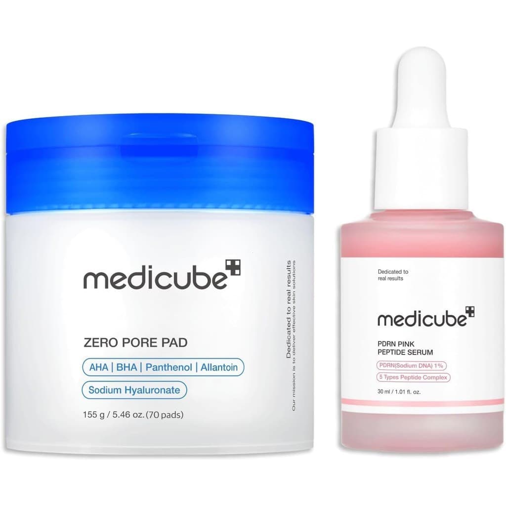 Medicube Zero Pore Pad 2.0 Salmão PDRN Ampola Rosa 30ml