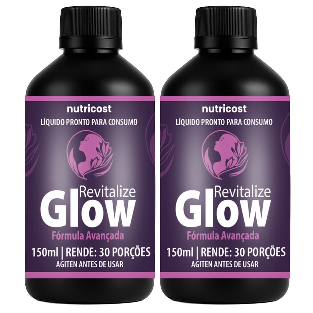 2x Revitalize Glow Liquido 150ml | Alcance uma pele mais sudável | Promo