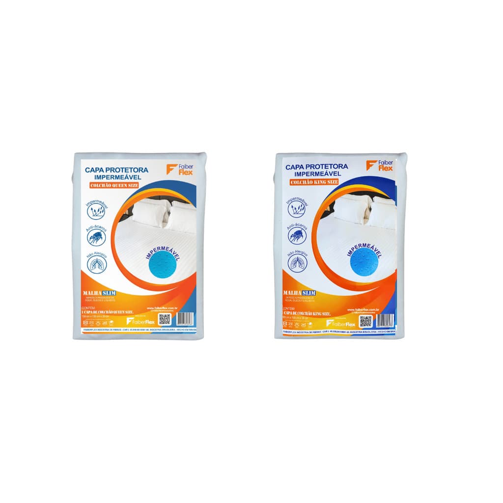 Kit 4 Capas Protetoras Mistas 2 Queen e 2 King
