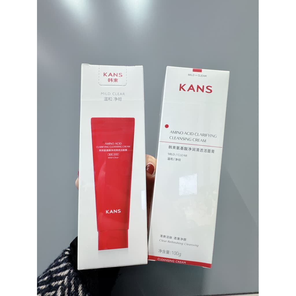 Pacote coreano limpador de cintura vermelha limpador limpo suave controle de óleo lavagem descarga em um limpador Facial