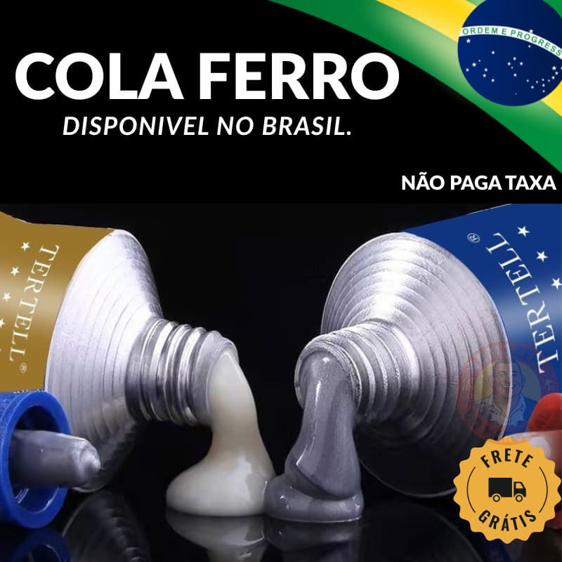 Cola Mágica AB Solda Fria Adesivo Metal Ferro Fundido Alta Resistência Quick Dry