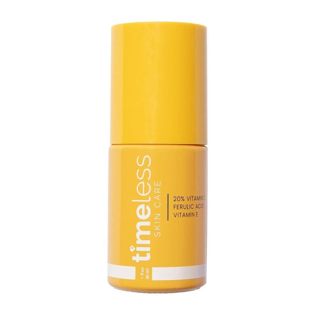 Sérum de Vitamina C TimelessCare, Contém Vitamina E e Ácido Frutal - Sérum Iluminador para Pele Oleosa e Seca - Sem Perf
