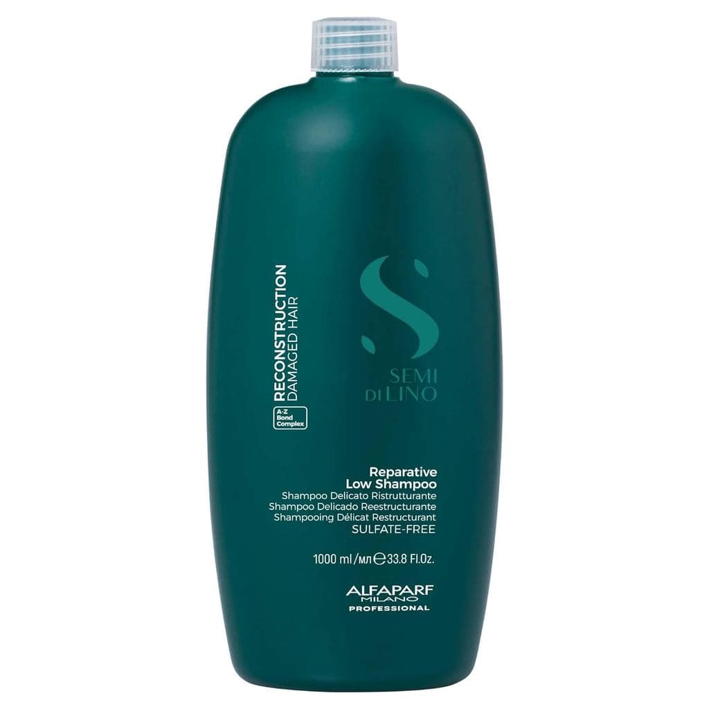 ALFAPARF MILANO Semi di Lino Reconstruction Shampoo Reparador Sem Sulfato para Cabelos Danificados - Seguro para Cabelos