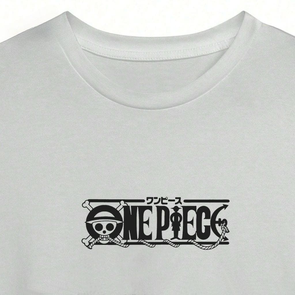 Camisa Básica Camiseta unissex Fio 30.1  Anime One Piece.