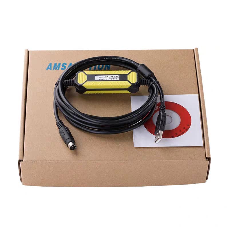 Adequado para cabo de dados Mitsubishi plc FX3U 3GA 3SA cabo de programação 2N 1N USB-SC09-FX cabo de Download
