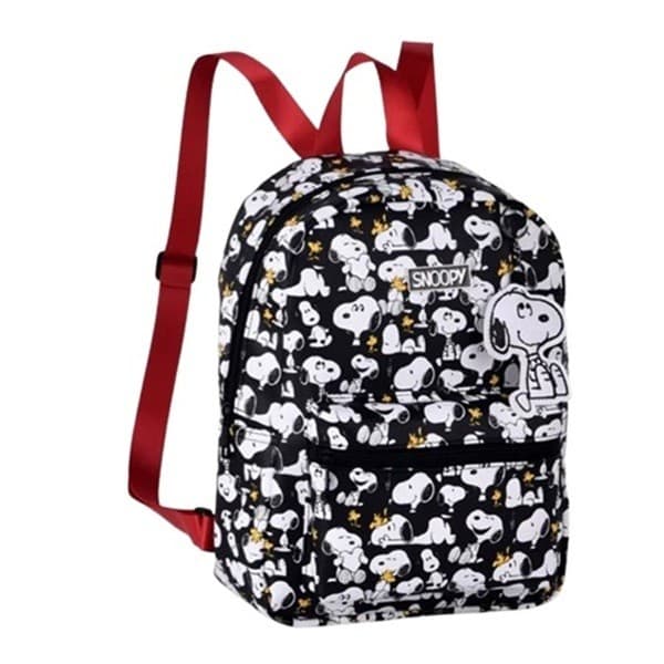 Mochila Snoopy Costas Escolar Unissex Juvenil Estilosa Pronta Entrega