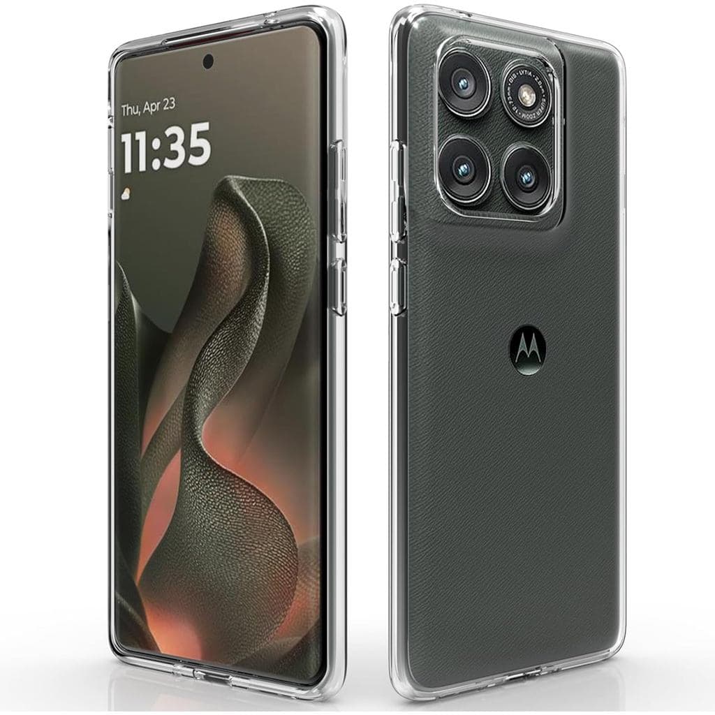 Capa para Motorola Edge 2025: Transparente para Mulheres, Meninas e Meninos, com Cantos Reforçados, TPU com Absorção de