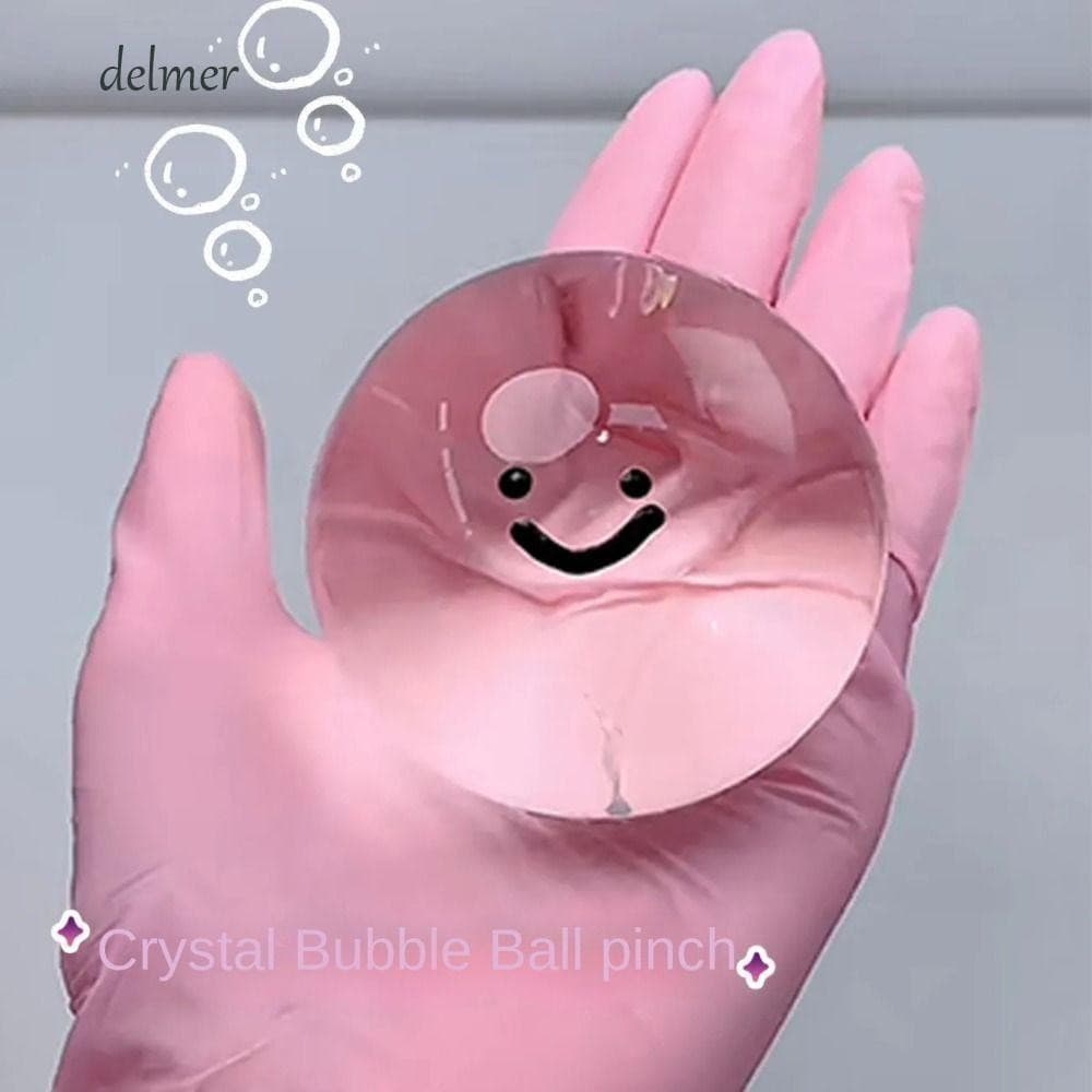 Bola De Cristal DELMER TPR , Brinquedo Transparente Para Apertar Acne , Água , Simulação
