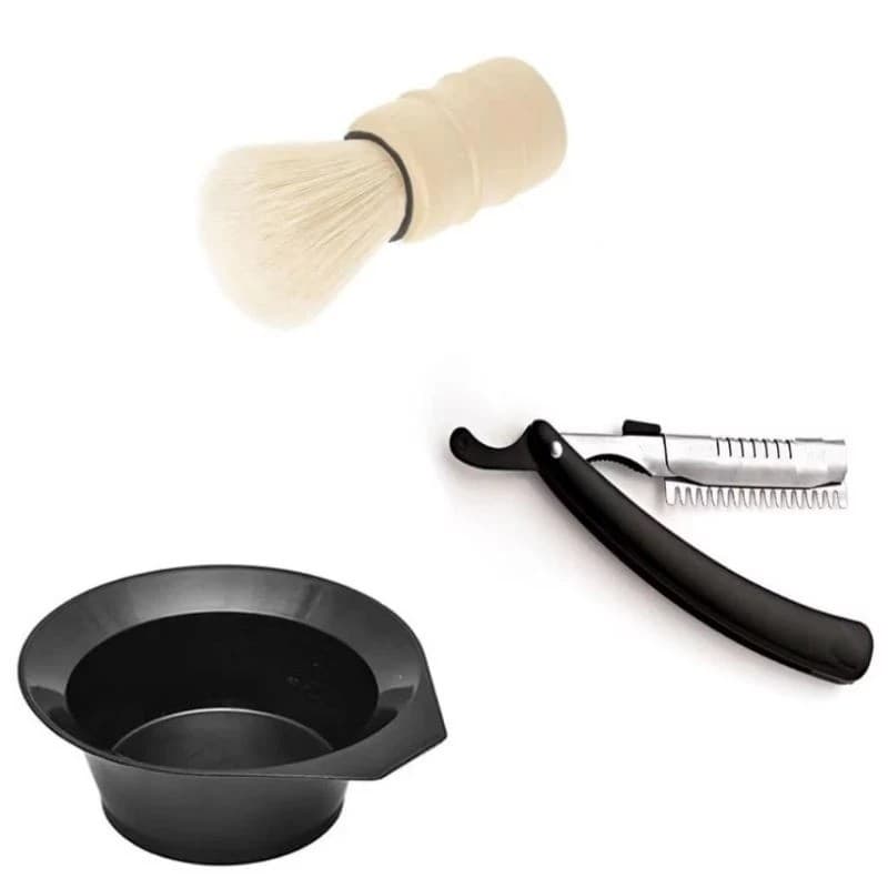 Kit de Barbear Profissional – Cumbuca + Pincel para Barbearia