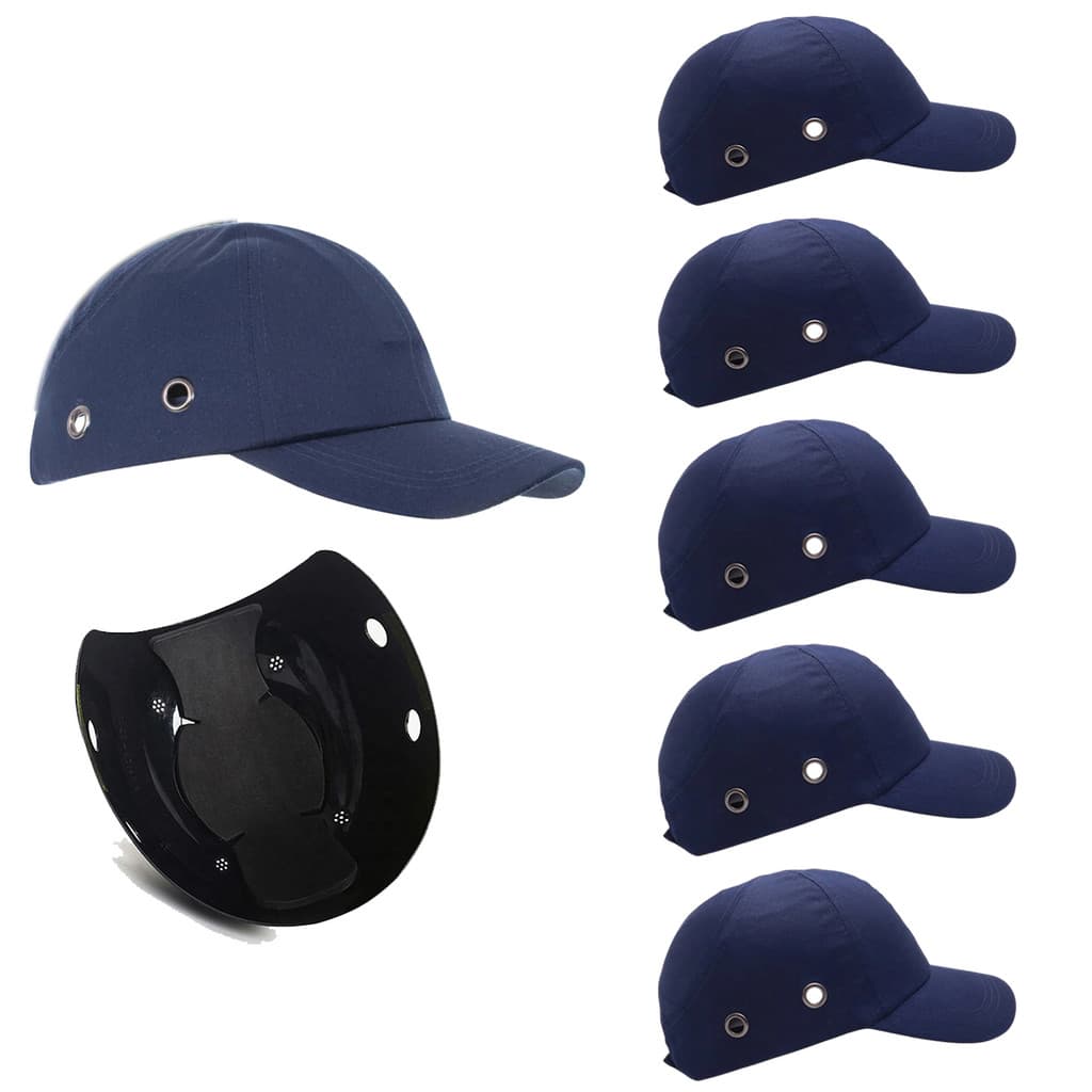 Bone com Capacete EPI Kit 5 Uni Obra Segurança do Trabalho Casquete Construcao Oficina Reparo Servico Protecao