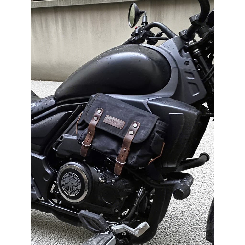 Adequado para Haojue tr300 Retro cera lona saco da motocicleta equitação saco piloto de ferramentas saco de armazen