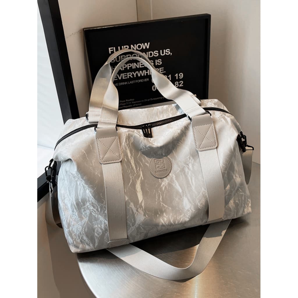 Bolsa de viagem de curta distância, bolsa de bagagem de mão de grande capacidade, moda, embarque, academia, leve, portát