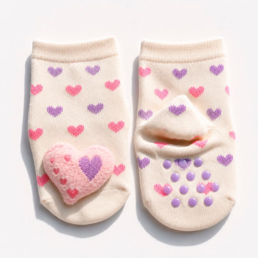 Kit 1, 3 ou 5 Pares Meia Infantil Bebê Pantufa 3D Bichinho Antiderrapante RN Menino Menina