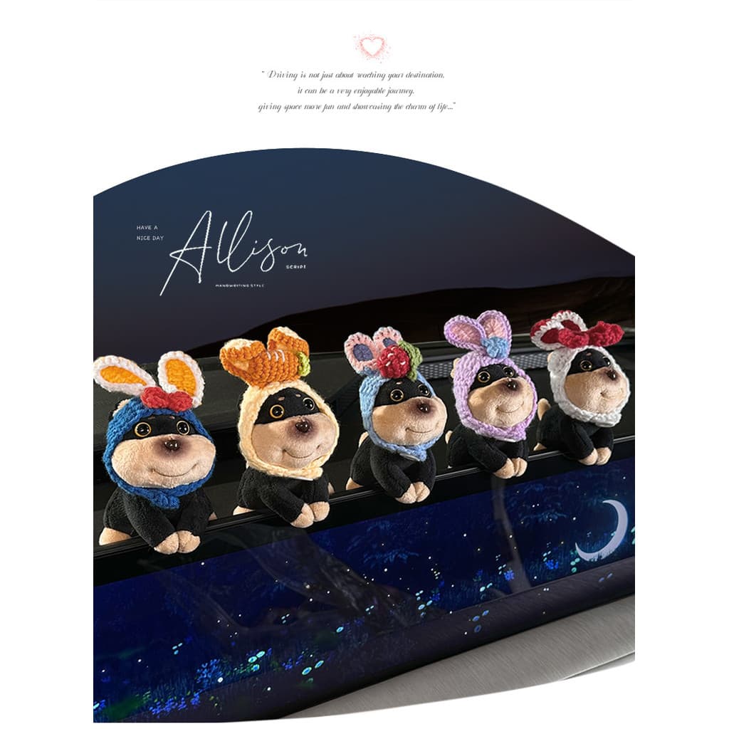 Figuras decorativas para carros, acessórios para painel, decorações para telas, ornamentos criativos.