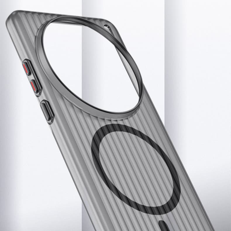 Capa de telefone ondulada IQOO 15T vivoX300S Skin Feel Fosco z11turbo Capa rígida magnética Dissipação de calor