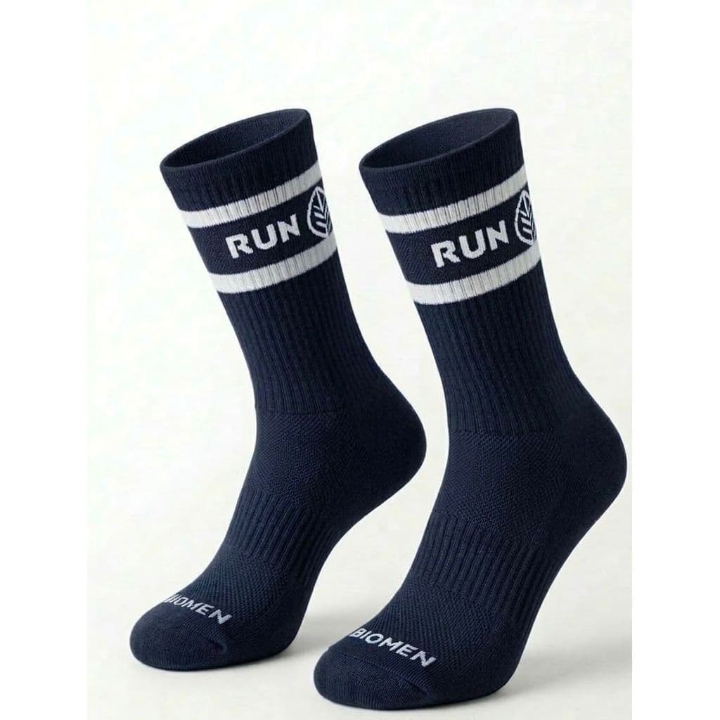 MEIA DE CORRIDA RUN - MASCULINA - AZUL