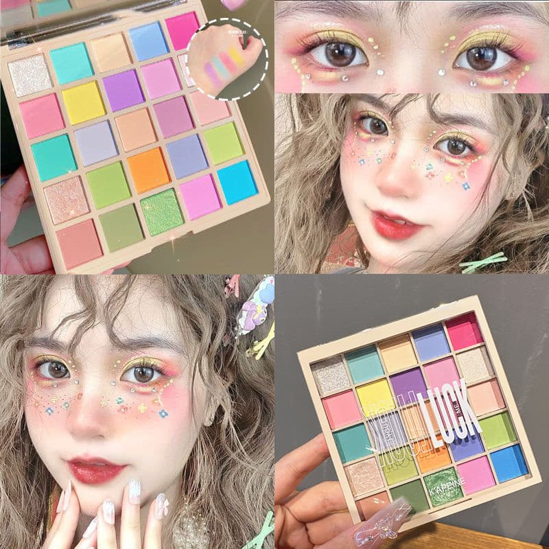 Capelle 25 cores sorte sombra Macaron paleta cor palco maquiagem fino brilho perolado sombra cosméticos